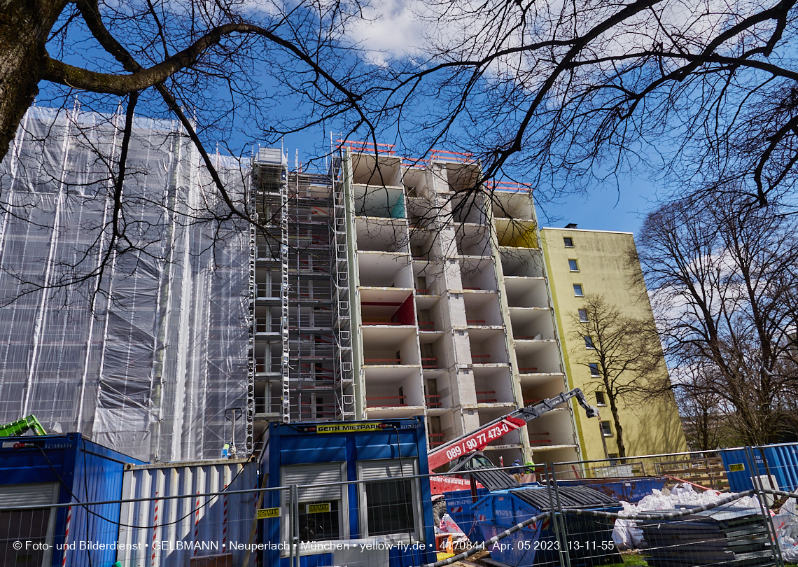 05.04.2023 - Baustelle Kurt-Eisner-Straße in Neuperlach